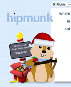 Hipmunk: Unlock Your Angry Birds Level Hipmunk: Unlock Your Angry Birds Level